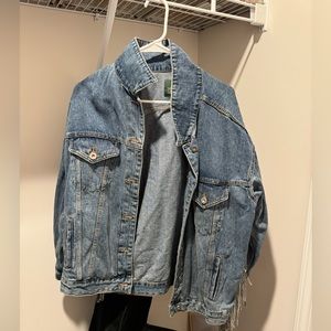 Jean jacket I bought plain then DIYed